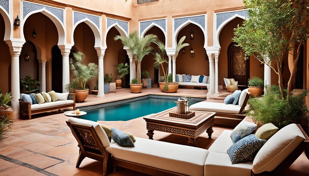 tranquil courtyards