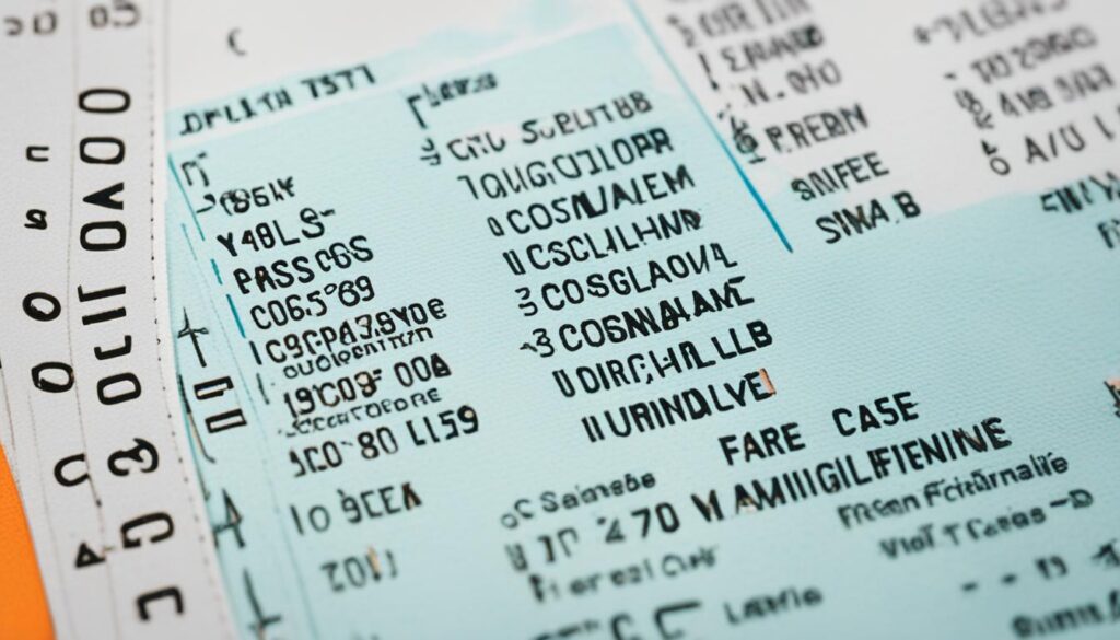 Airline fare classes
