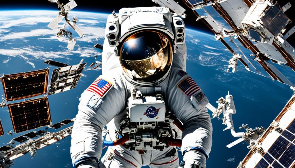 Astronaut in space crisis