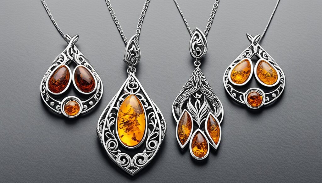 amber jewelry design