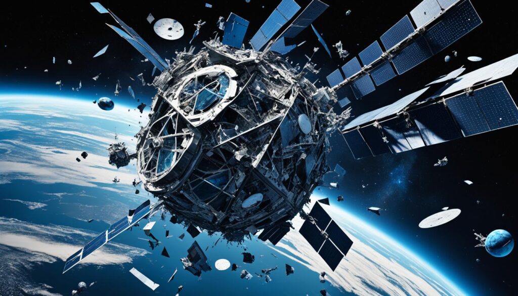 satellite collision satellite collision