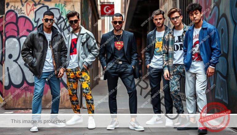 men's fashion brand collaborations