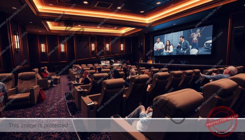 Luxury movie theater experience Luxury movie theater experience