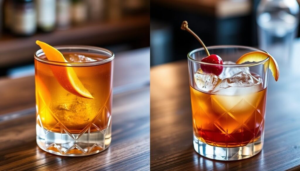 Mezcal Old Fashioned vs. Traditional Old Fashioned Mezcal Old Fashioned vs. Traditional Old Fashioned