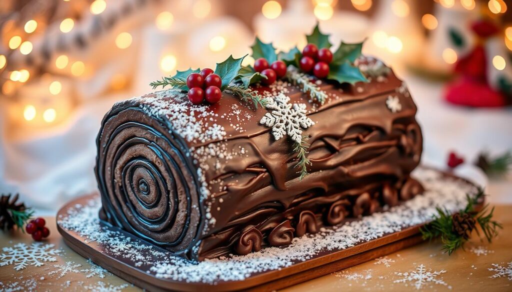 Yule Log Cake