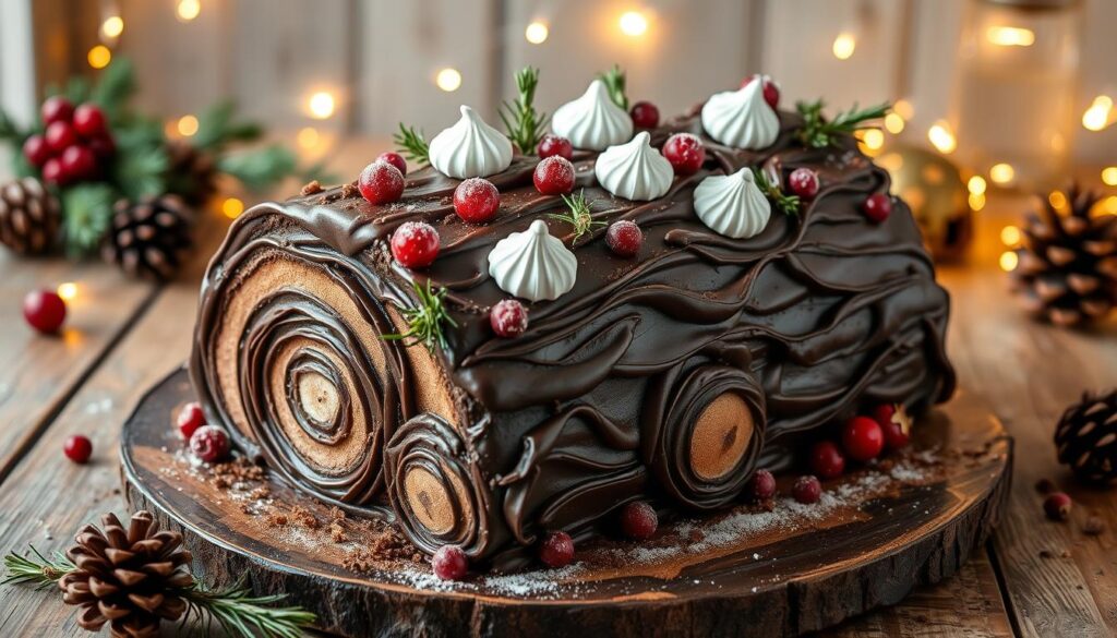 Yule Log Cake