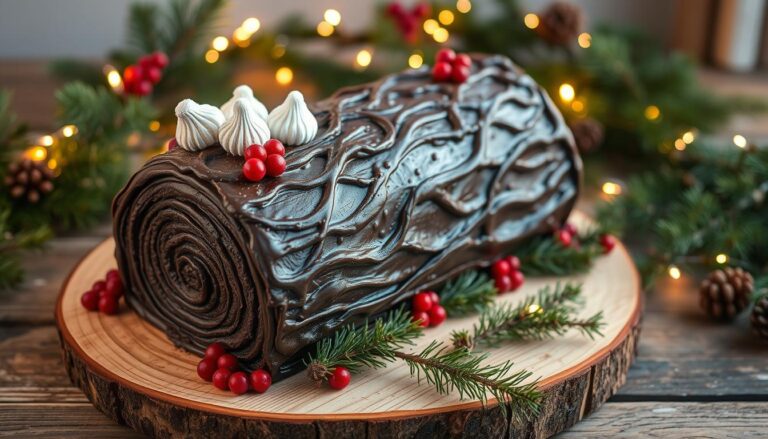 Yule log cake Christmas desserts Festive holiday cakes Easy Yule log recipe Trad