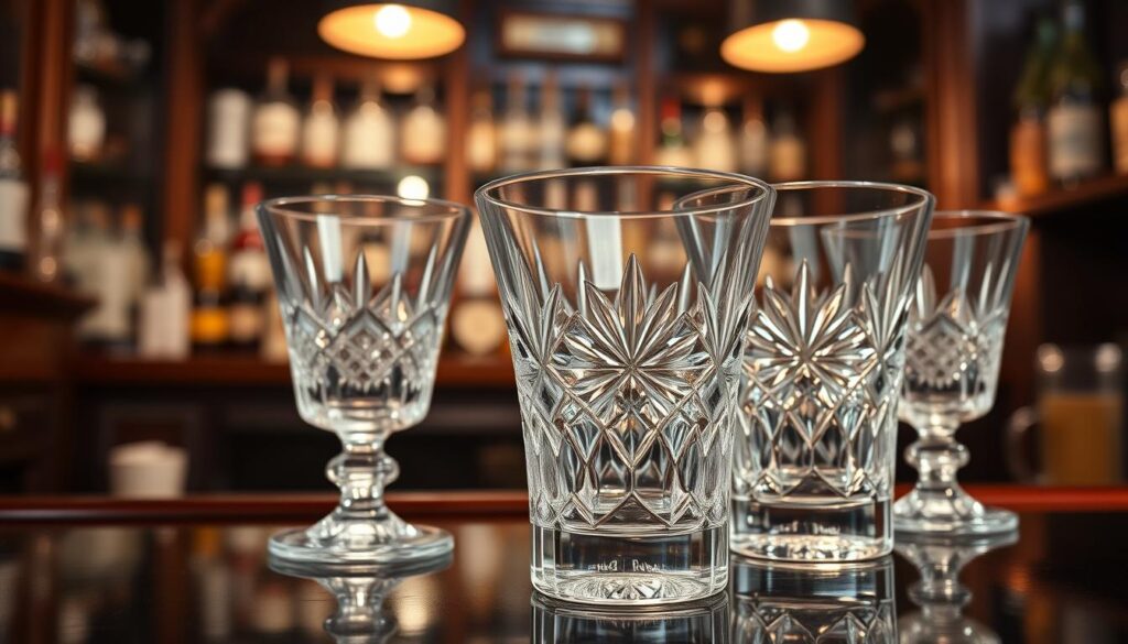crystal glass old fashioned glasses