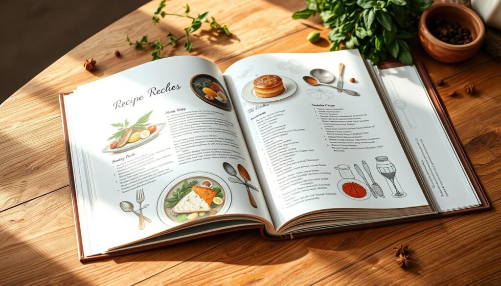 recipe book layout