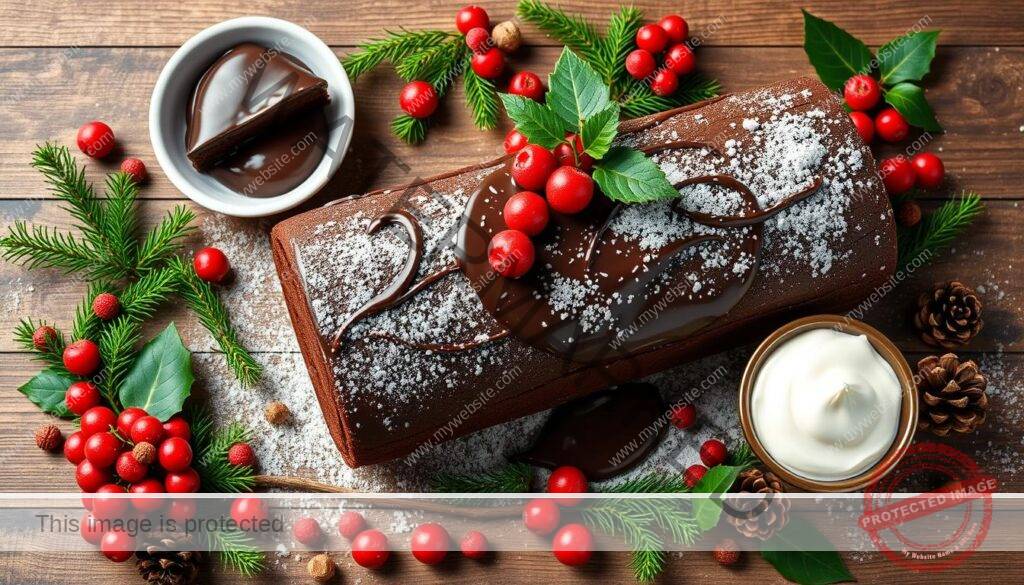 yule log cake ingredients