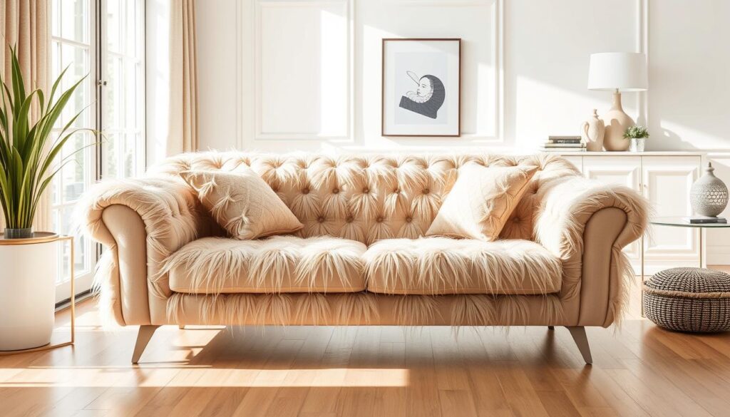Aalto Boutique Beige Feathers Loveseat