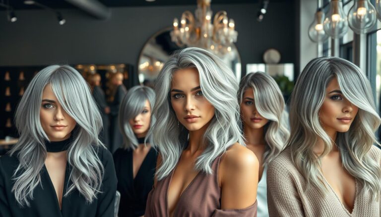 Gray hair trends and styling ideas