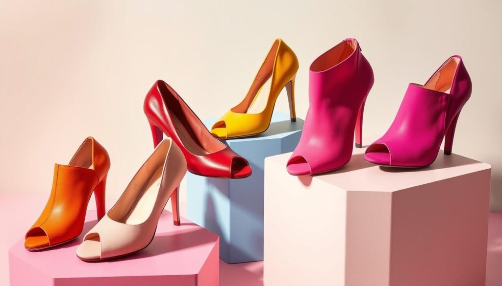 Peep-toe shoes