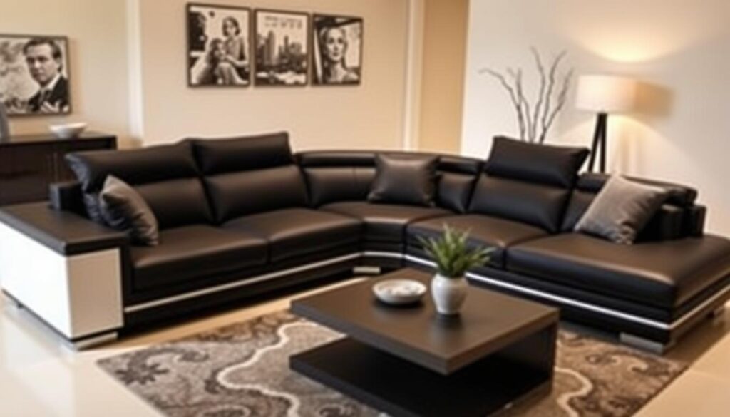 Sandwich Black Sectional