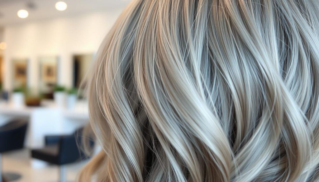 gray hair highlights
