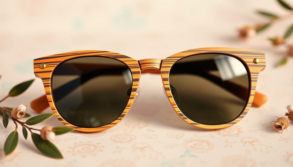 sustainable materials in retro sunglasses