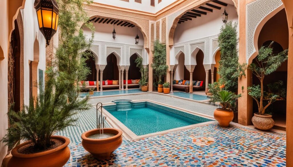 Oujda riad courtyards