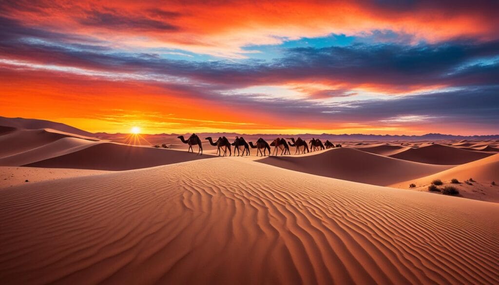 Sahara Desert Sunset