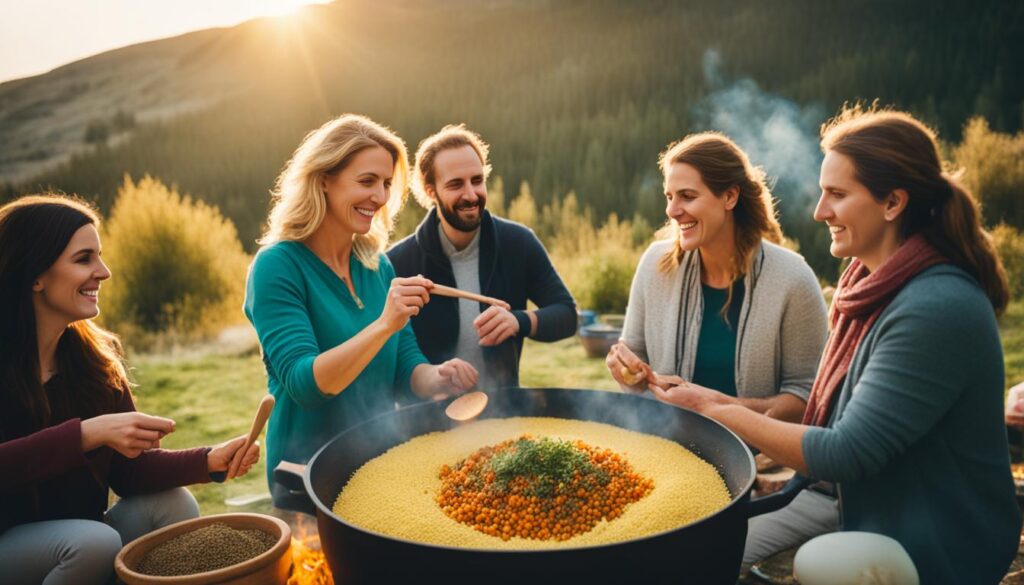 small group cooking