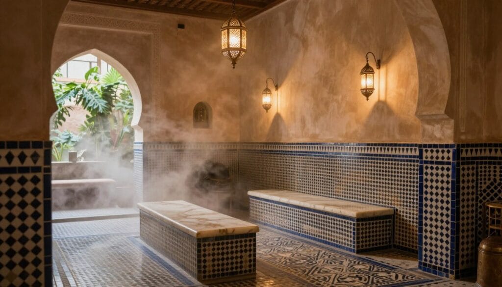 Relax in a traditional Moroccan hammam
