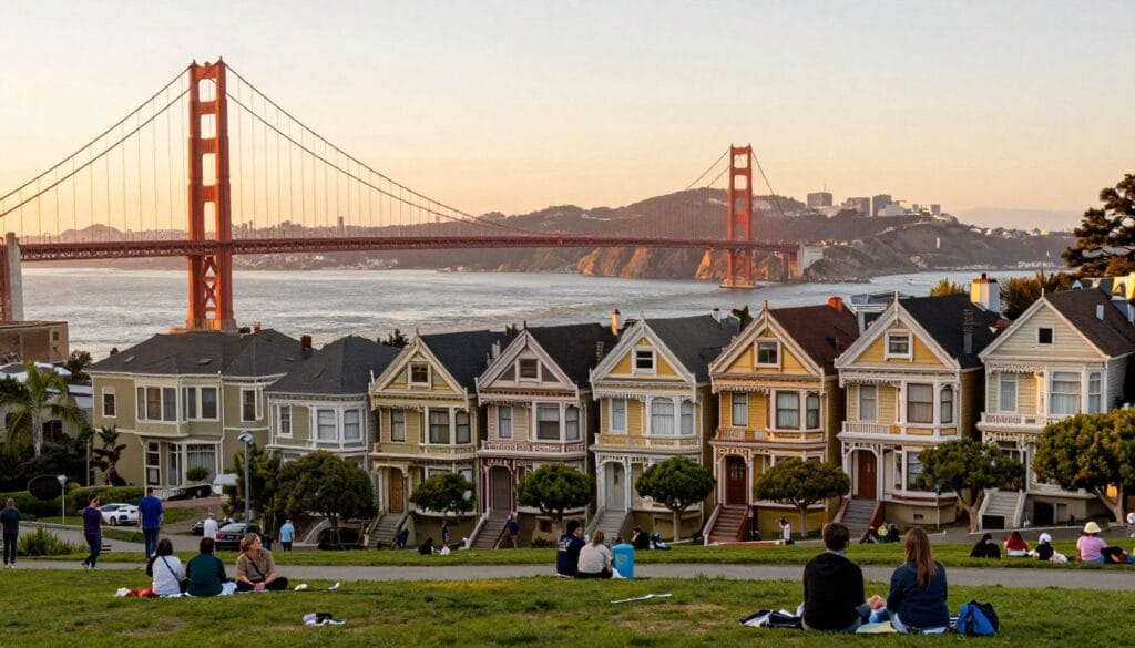 San Francisco iconic US landmarks