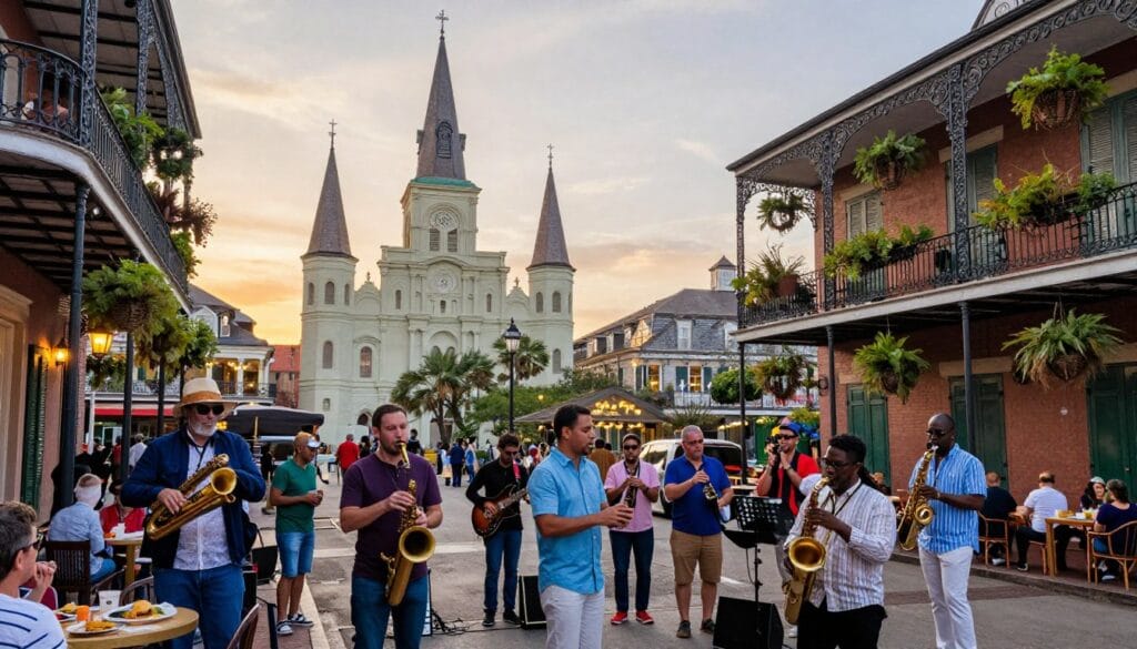 major US cities and iconic US landmarks in New Orleans
