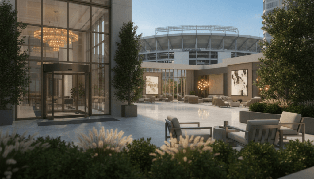 luxury hotels near stadiums